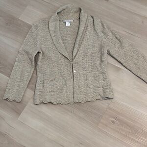 Marina luna cashmere cardigan sz L
